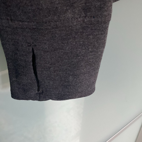 Lululemon coast wrap sweater jacket dark charcoal gray size 8 cocoon - Picture 4 of 7